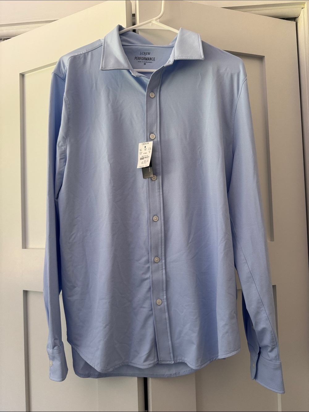 J. Crew Performance Light Blue Men's Dress Shirt